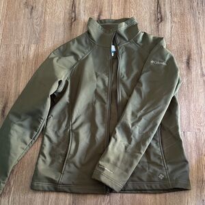 Columbia Forest Green Zip-Up Jacket